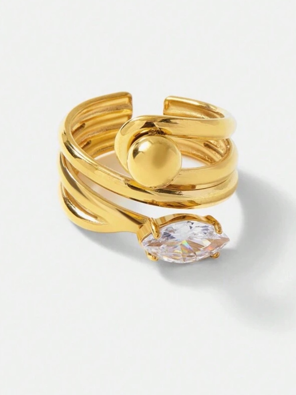 Veloura Dual Form Crystal Ring